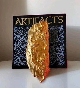 Vintage Artefakte Marke 3 KATZEN / Katze auf einem Baum goldfarbene Anstecknadel Brosche  - Bild 1 von 7