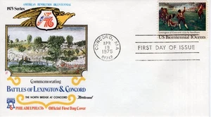 COMMEMORATING THE BATTLES OF LEXINGTON & CONCORD - 1975 - FW224 - Picture 1 of 1