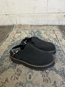 Dr Marten Zebzag Mule Dark Brown Suede Sherpa Lined Shoes Mens 9 Womens 10 - Picture 1 of 8