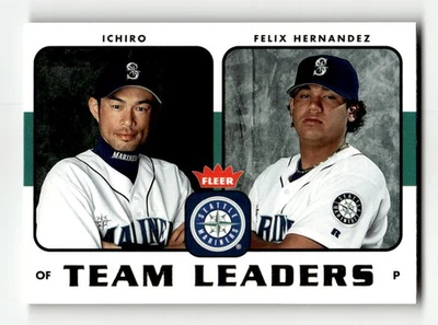 2006 Fleer #TL-24 Ichiro / Felix Hernandez Team Leaders - Image 1 of 2