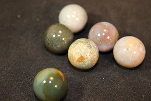 (1) Fancy Jasper Mineral Marble Sphere 19-20mm (LISTING IS FOR 1 SPHERE!) - Picture 1 of 5