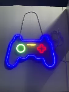PlayStation Neon Sign Light Decoration Controller 15” Wide - Picture 1 of 3