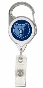 MEMPHIS GRIZZLIES PREMIUM METAL RETRACTABLE ID BADGE HOLDER KEY CHAIN WINCRAFT - Picture 1 of 1
