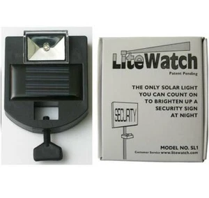 NAPCO OUTDOOR SOLAR LED SOLAR SIGN LIGHT SECURITY ALARM GEMINI MAGNUM LITEWATCH - Picture 1 of 1