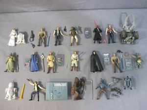 Star Wars DARTH MAUL LUKE SKYWALKER HAN SOLO JANGO FETT R2-D2 Lot Complete - Picture 1 of 4