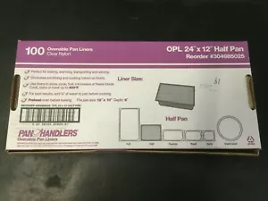 Pan Handlers Oven Roasting Liners- case of 100 -- 24"x12" Nylon - Picture 1 of 2
