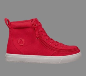 Billy Schuhe Kinder WDR Fit High Top rot Canvas Schuhe UK 10W Euro 28w CH13 35 - Bild 1 von 12