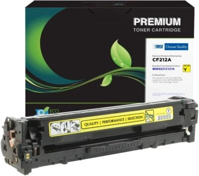 MSE Yellow Toner CF212A HP Colour LaserJet Pro 200 M251n M251nw 131A Compatible - Image 1 of 3