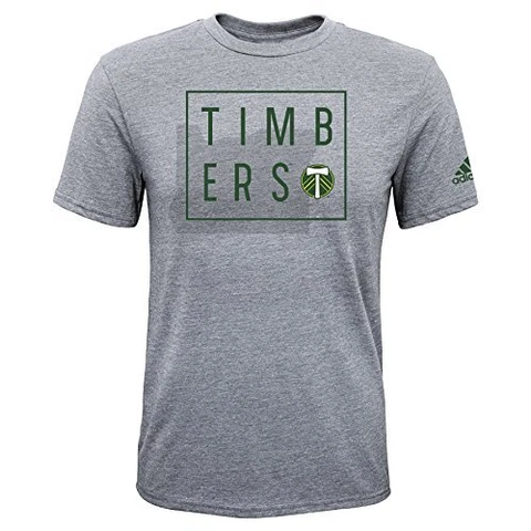 MLS Portland Timbers Boys -Triblend Framed Shorts Sleeve Tee, Heather Grey, S Cover