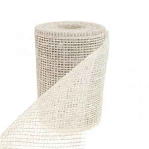 Tischläufer Jute Juteband Tischband Weiß 15cm x 10m - Dekoration Hochzeit - Bild 1 von 3