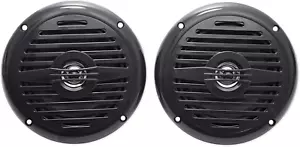 MS525B 5.25" 400W Waterproof Marine Boat Speakers - 2-Way Black Pair - Picture 1 of 12