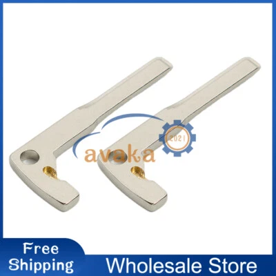 For Mercedes Benz CLA CLS CLK GLK GLA 2Pcs Uncut Emergency Insert Key Blade - Image 1 of 4