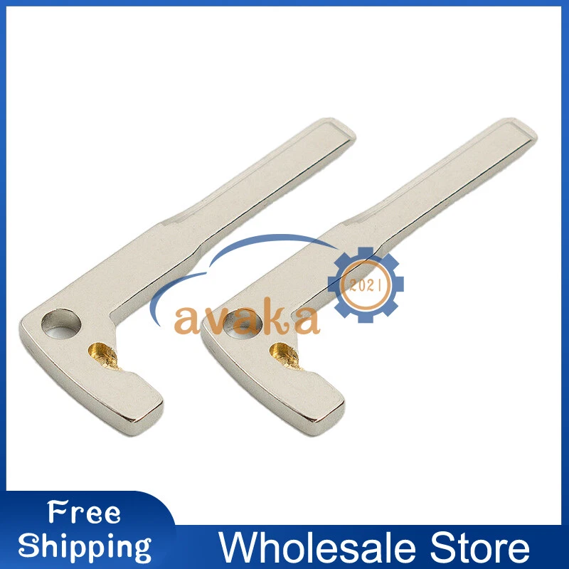 For Mercedes Benz CLA CLS CLK GLK GLA 2Pcs Uncut Emergency Insert Key Blade Foto 1 de 4