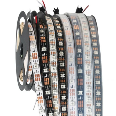 WS2812B 5050 RGB LED Strip 30/60/144LEDs/M Individual Addressable IC DC5V - Image 1 of 4