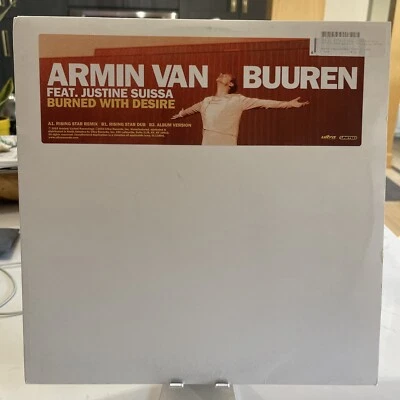 Armin Van Buuren - Burned With Desire w/ Justine Suissa 12” Vinyl 2003 1st Print - Imagem 1 de 4