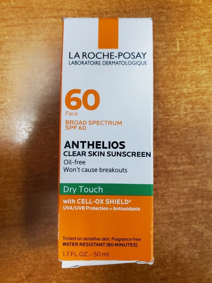 1 La Roche-posay Anthelios Clear Skin SPF 60 Oil Dry Touch Sunscreen 1.7 Oz