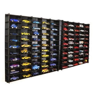 1:64 Toy Car Wall Shelf, Hotwheels, Matchbox Compatible Display Case for 200 Car - Picture 1 of 5