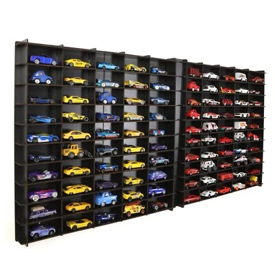 1:64 Toy Car Wall Shelf, Hotwheels, Matchbox Compatible Display Case for 200 Car - Image 1 of 4