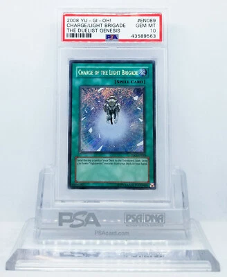 YUGIOH TDGS-EN089 CHARGE OF THE LIGHT BRIGADE SECRET RARE PSA 10 GEM MINT #* - Image 1 of 2