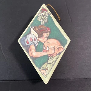 Disney Schneewittchen und Dopey Vintage Box Ornament Schmuckschatulle 6"L - Bild 1 von 10