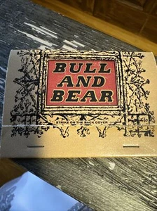 VINTAGE MATCHBOOK - BULL AND BEAR RESTAURANT - Eldorado UNSTRUCK BEAUTY! - Picture 1 of 5