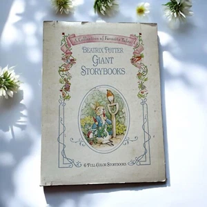 Beatrix Potter Giant Storybooks Set of 6 Peter Rabbit 15x19 w/Slipcover 1993 - Picture 1 of 10