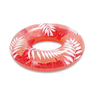 Play Day aufblasbare bedruckte Schwimmschlauch Pool Schwimmer, rot orange - Bild 1 von 3
