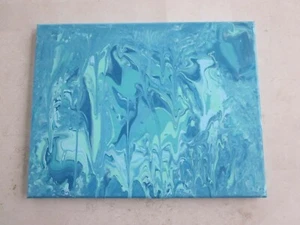 Artheavenpaintings one of a kind acrylic canvas painting 10 1/2 x 14 - Picture 1 of 2
