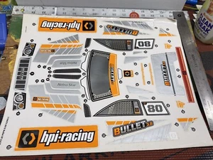 HPI BULLET 4X4 NITRO STAR Decals / Sticker’s NewInPack USA Shipped - Picture 1 of 6