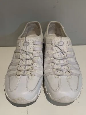 Zapatos blancos cómodos para caminar atlético recto Skechers para mujer EE. UU. 7,5 21552 Foto 1 de 4