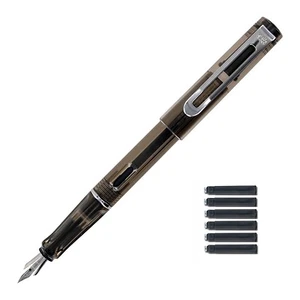 JINHAO Executive Demonstrator Black Fountain Pen w/ FREE 6 Ink Cartridges - New - Picture 1 of 1