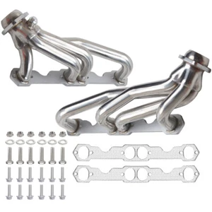 Fit Chevy GMC 88-97 5.0L/5.7L 305 350 V8 Stainless Steel Exhaust Headers Truck - Picture 1 of 11