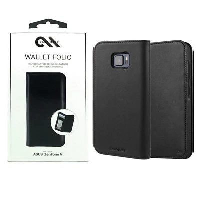 Case Mate Wallet Folio Impact Protection Durable Leather Case For Asus ZenFone V - Image 1 of 4