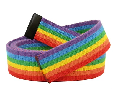 Сменный холщовый веб-ремень шириной 1,25 дюйма с черным наконечником - Изображение 1 из 4