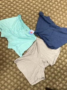 Men's  NWOT "Hanes" 3 pair of boxer brief, blue, aqua / gray Size 6 Med. - Picture 1 of 3
