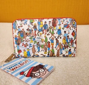 Loungefly Where's Waldo Scenic Shopping Plaza Zip Around Wallet NEW - Picture 1 of 12