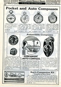 1938 Druckanzeige für Rumpf Streamline Autokompass, Zwerg, Taylor Telaway Leedawl - Bild 1 von 2