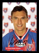 Claus-Dieter Wollitz autograph card KFC Uerdingen 1996-97 original sign +A 69837