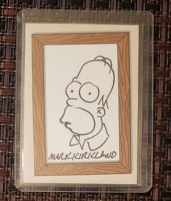 2001 INKWORKS THE SIMPSONS SKETCH CARD BY Mark Kirkland HOMER SIMPSON SK2 18/244 - Image 1 of 2