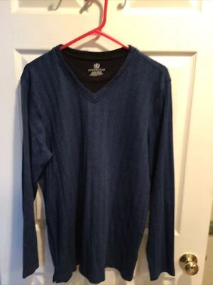 COVINGTON PULL OVER / 2 in 1 LAYERED / knit / lg (42-44) / TEAL - Image 1 of 4