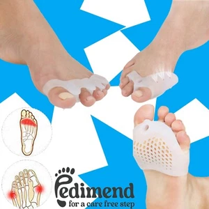 PEDIMEND™ Toe Spreader Aligner Corrector Ball of Foot Care Relief Gel Sleeves UK - Picture 1 of 19