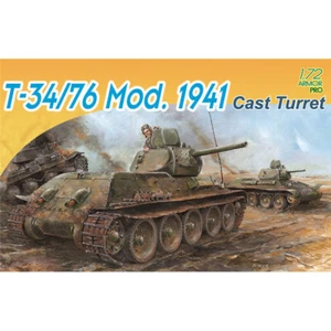 Dragon 7262 1/72 WW.II Soviet T-34/76 Mod.1941 Cast Turret Tank Model Kit - Picture 1 of 2