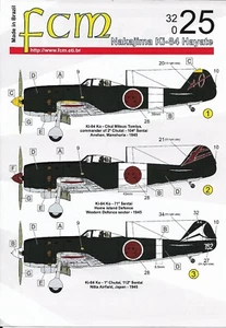 FCM32025 FCM Decals 1:32 Nakajima Ki-84 Hayate - Picture 1 of 4