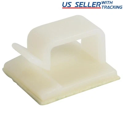 Clip de enrutamiento de cable adhesivo simple 25 piezas para administración de cables, grande Foto 1 de 3