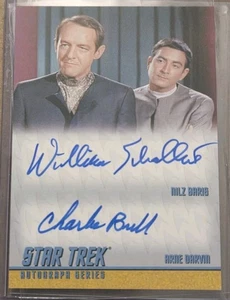 Star Trek TOS Remastered Wiliam Schallert/Charlie Brill DA16 Dual Autogrammkarte - Bild 1 von 2