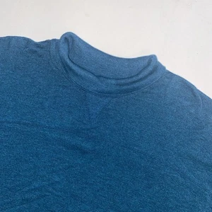 Camisa L. L. Bean Cuello Alto Mujer XL Azul Regular Mangas Largas Pullover 100% Algodón - Imagen 1 de 6