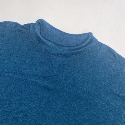 L. L. Bean Turtleneck Shirt Womens XL Reg Blue Long Sleeves Pullover 100% Cotton - Image 1 of 4