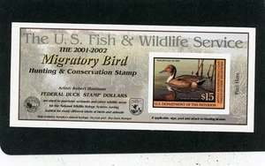 RW68A 2001 Federal Duck Fine MNH w/ Discount Coupon - Picture 1 of 1