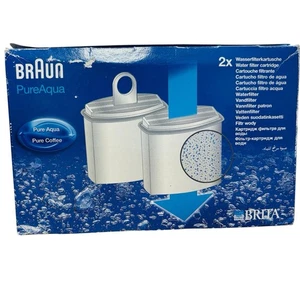Brita Braun Pure Aqua Water Filter Cartridge KWF2 Type 3112 Coffee 2x Boxed - Picture 1 of 6