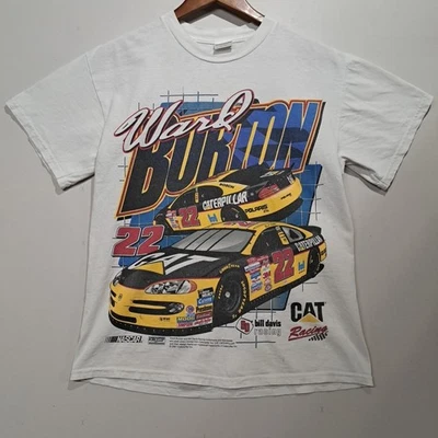 Camisa Nascar Deportiva Bandera A Cuadros Ward Burton Gato Carreras Para Hombres M De Colección Doble Lado Foto 1 de 4